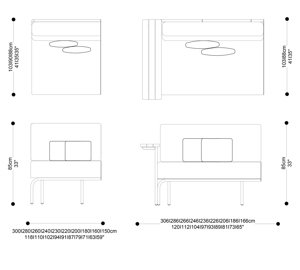 Image of the complete dimensions of the product
